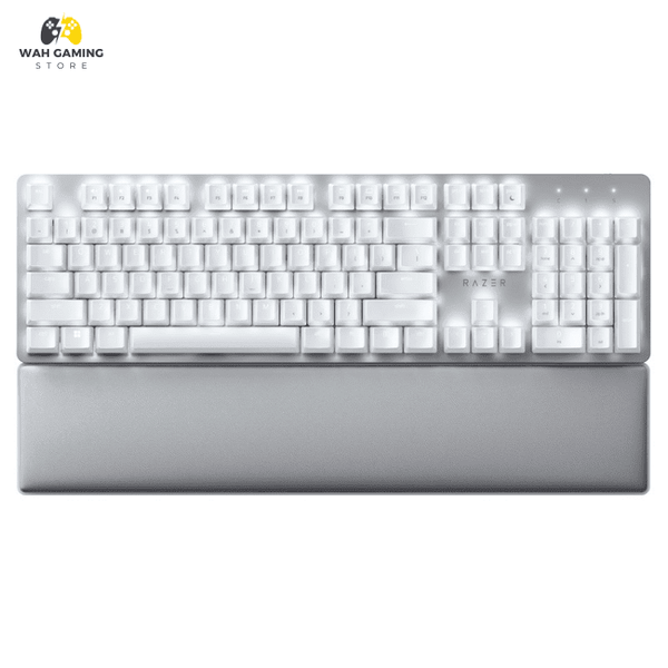 Razer Pro Type Ultra white Keyboard With Razer Yellow switches Used Without Box - Wah Gaming Store