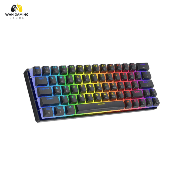 Tezarre TK63 Wireless Mechanical Gaming Keyboard Black Color - Wah Gaming Store