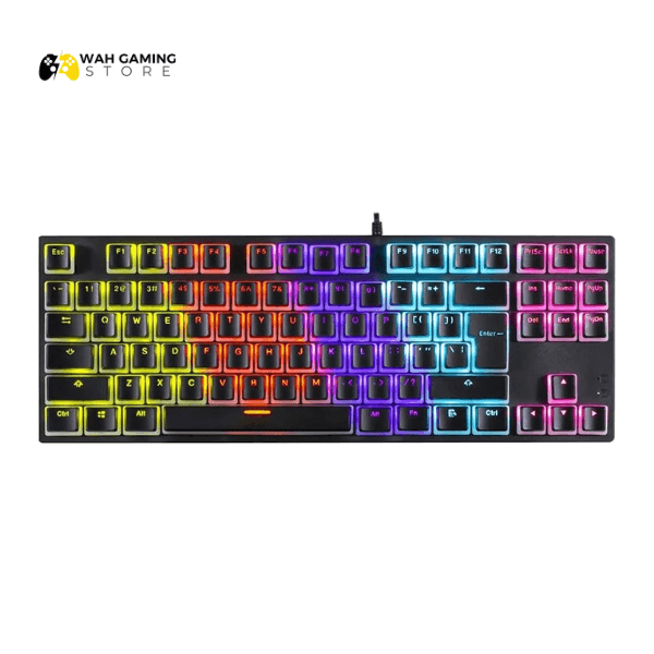 XTRIKE ME GK986P TKL Pudding Gaming Mechanical Keyboard – Blue Switches – Rainbow LED Lighting - Wah Gaming Store