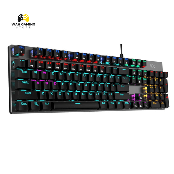 Aoc Gk 410 Mechanical Gaming Keyboard - Black Switches - Wah Gaming Store