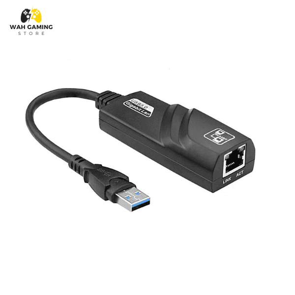 USB 3.0 To RJ45 Lan Network Ethernet Adapter USB Lan Card External Good Quality - Wah Gaming Store