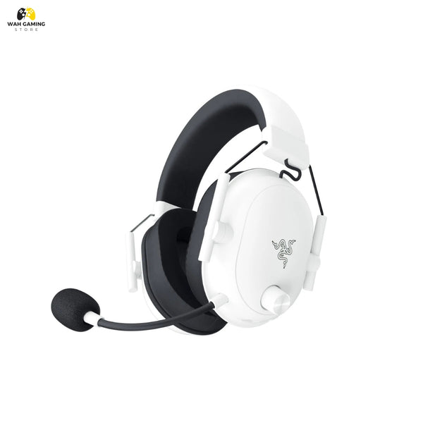 Razer BlackShark V2 X Hyperspeed wireless gaming headset on desk setup