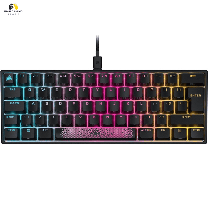 Corsair K65 RGB MINI 60% Mechanical Gaming Keyboard With CHERRY MX SPEED RGB Silver Mechanical Keyswitches Used Best Condition - Wah Gaming Store