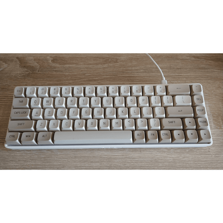 Aigo A68 Tri Mode Wireless Keyboard Non RGB Non Backlight With Yellow Premium Switches Hot Swapable Circuit - Wah Gaming Store
