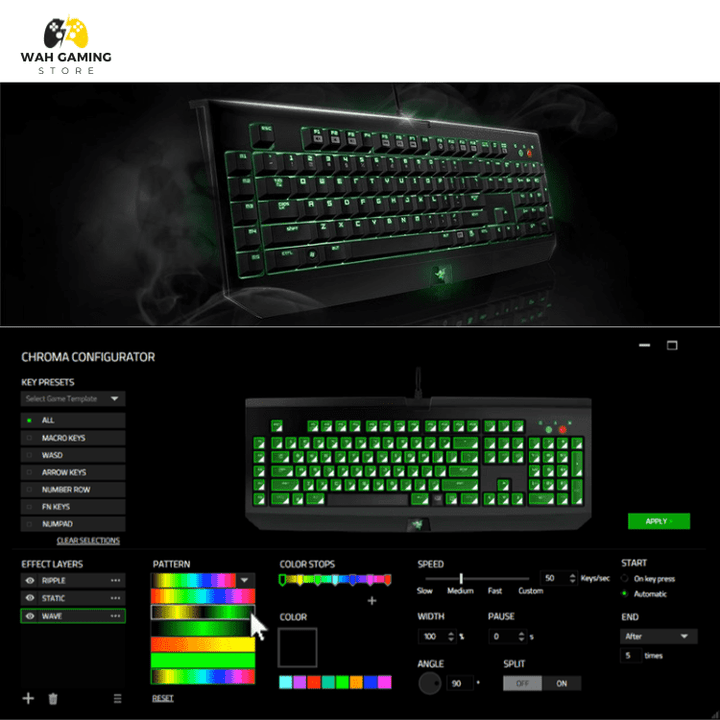 Razer BlackWidow Ultimate Premium Gaming Keyboard - Open Box - Wah Gaming Store
