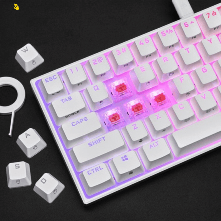 Corsair K65 RGB MINI 60% Mechanical Gaming Keyboard With CHERRY MX SPEED RGB Silver Mechanical Keyswitches Used Best Condition - Wah Gaming Store