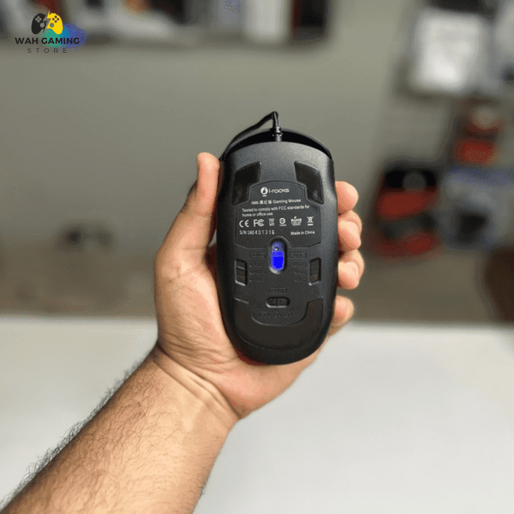 I-ROCKS IM6 WiRED RGB GAMING MOUSE With 1000hz Polling Rate Avago 3050 Sensor - Wah Gaming Store