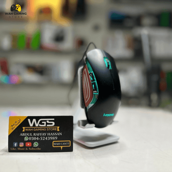 I-ROCKS IM6 WiRED RGB GAMING MOUSE With 1000hz Polling Rate Avago 3050 Sensor - Wah Gaming Store