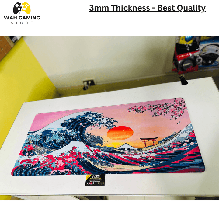 Premium Design XXL Size Mousepads - Full Size Table Mats Size (900mm X 400 mm) - Wah Gaming Store