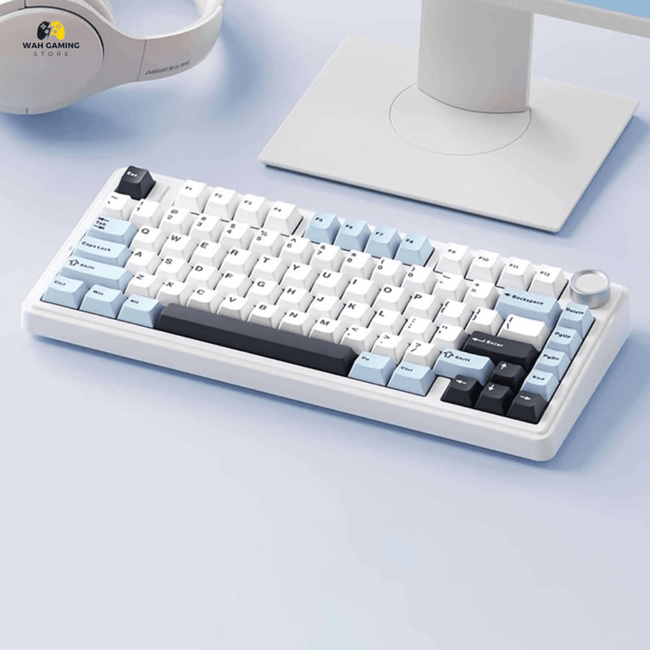 AULA F75 Wireless Mechanical Keyboard 75% Gasket Hot Swappable Custom Keyboard Brand New - Wah Gaming Store