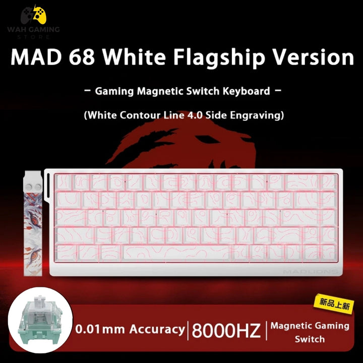 Madlions 68HE – 68% Magnetic Switch Gaming Keyboard | 8000Hz Response ...