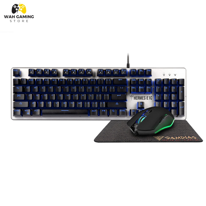 Gamdias Hermes EC1 RGB gaming combo keyboard mouse and mousepad