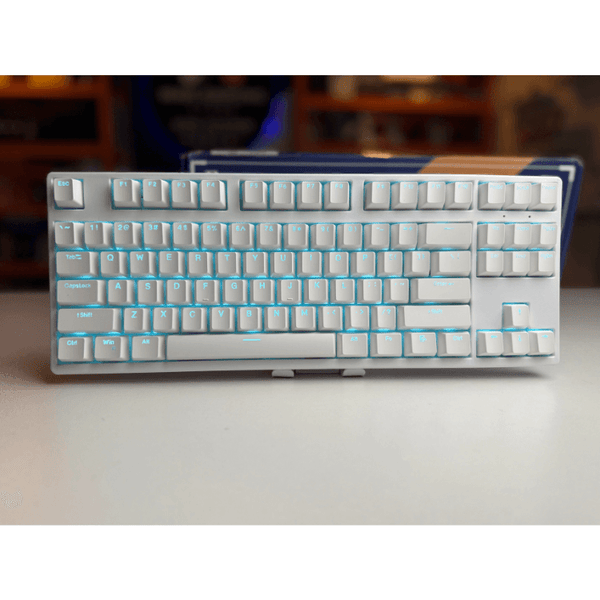 K-80 Wireless Mechanical TKL Gaming Keyboard with tri-mode Connection - Hot Swapable Brown Switches White Color - Wah Gaming Store