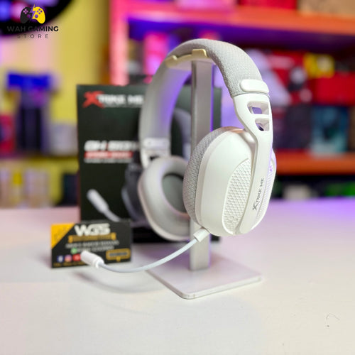 Xtrike Me GH-513W WH tri-mode wireless gaming headset front view