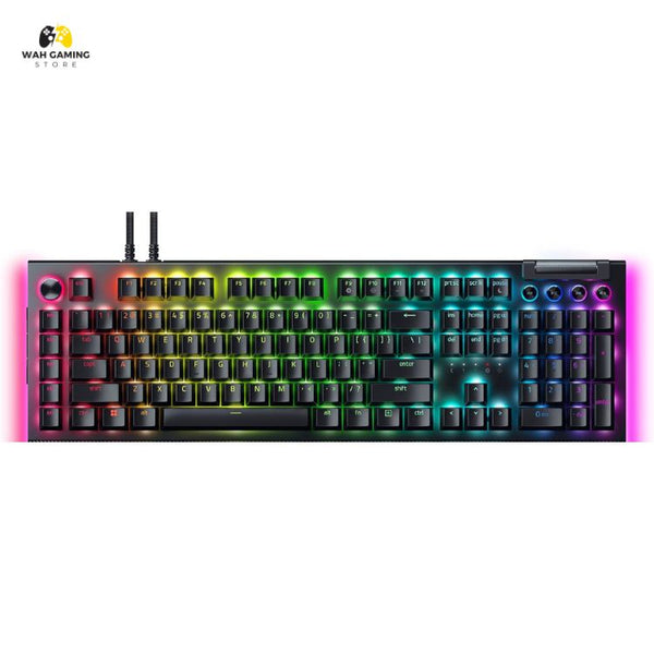 Razer BlackWidow V4 Pro Wired Mechanical Gaming Keyboard — Command Dial, 8K Polling, Chroma RGB (Wrist Rest Not Included)