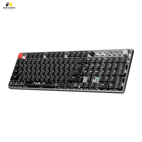 AULA F2090 Wireless Mechanical Keyboard Ultra Thin 104 Keys Bluetooth For Android, Windows, Desktop & Laptop - Wah Gaming Store