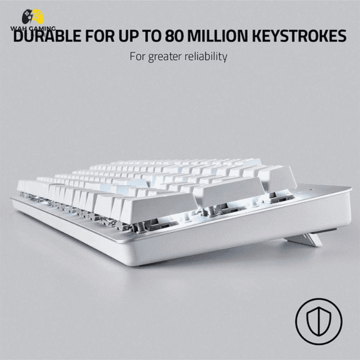 Razer Pro Type Ultra white Keyboard With Razer Yellow switches Used Without Box - Wah Gaming Store