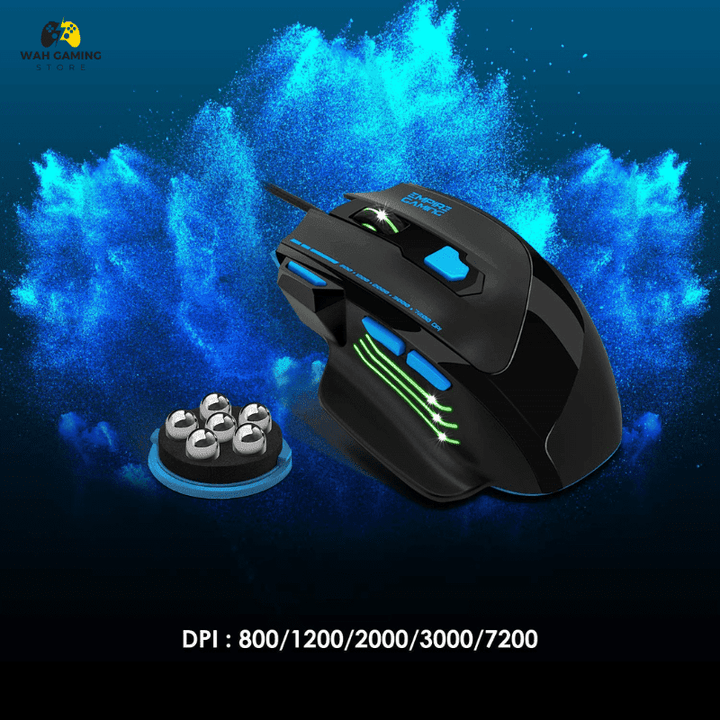 Hell Hound Gaming Mouse 7200 Dpi And Extra Weights - Wah Gaming Store