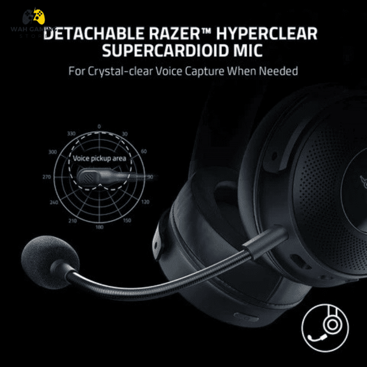 Razer Kraken V3 Pro Wireless Gaming Headset with Haptic Technology THX Spatial Audio, 50mm Titanium Drivers Provide Primium Sound Used Without Box - Wah Gaming Store