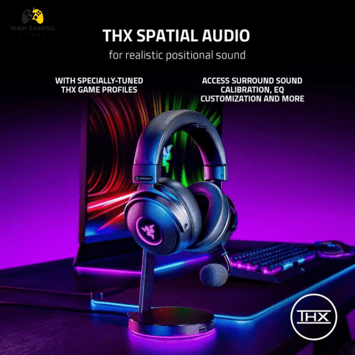 Razer Kraken V3 HyperSense Wired USB Gaming Headset With Haptic Technology Used Without Box - Wah Gaming Store