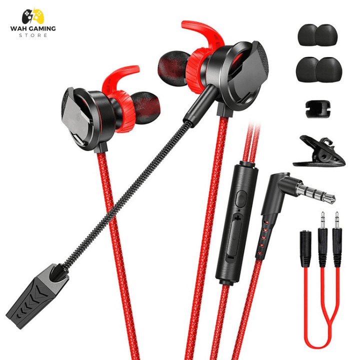 Kisonli G9 Gaming Earphones With Deatachable Microphone. - Wah Gaming Store