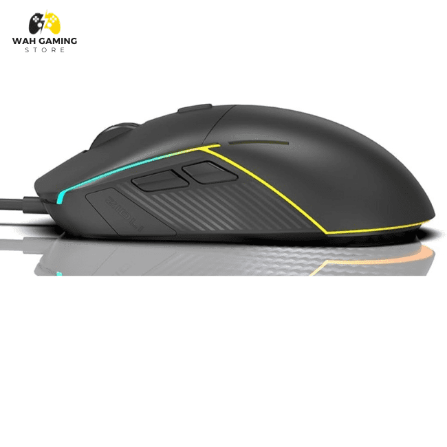 ZIDLI For M82 Gaming Mouse Ergonomic Grip 7 RGB colors Backlight 16000 DPI Weight 69g - Wah Gaming Store