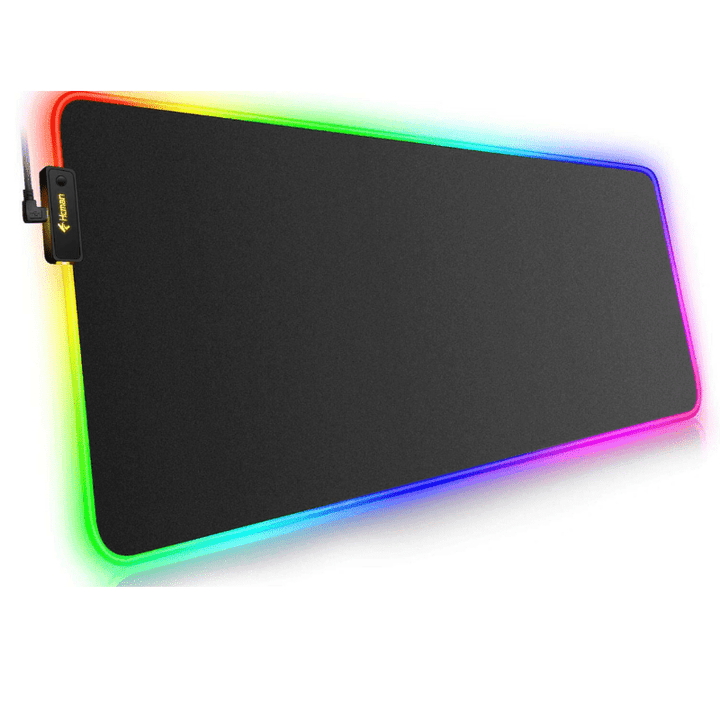 Xl Rgb Mousepad - Black Premium Quality Braided Wire - Wah Gaming Store
