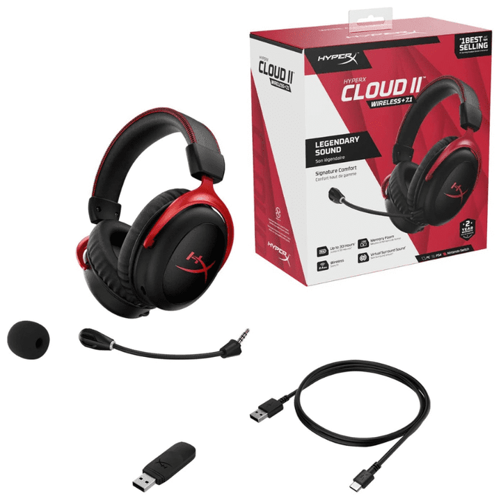 HyperX Cloud II Wireless-Gaming Headset - Wah Gaming Store