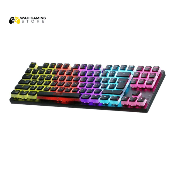 XTRIKE ME GK986P TKL Pudding Gaming Mechanical Keyboard – Blue Switches – Rainbow LED Lighting - Wah Gaming Store