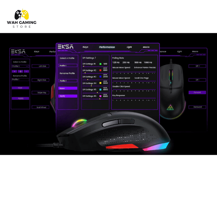 Eksa Em 600 Professional Gaming Mouse - Wah Gaming Store