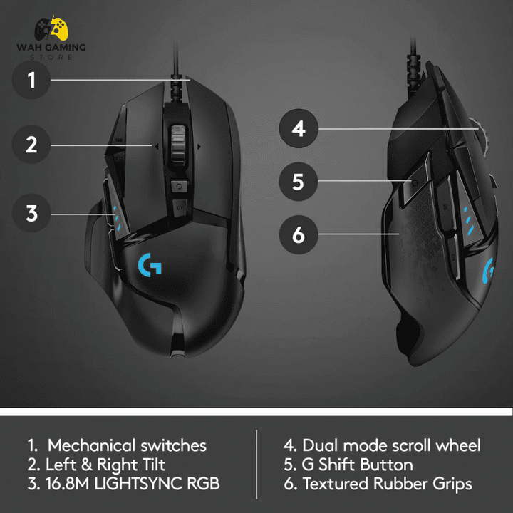 Logitech G502 Hero Brand New - Wah Gaming Store