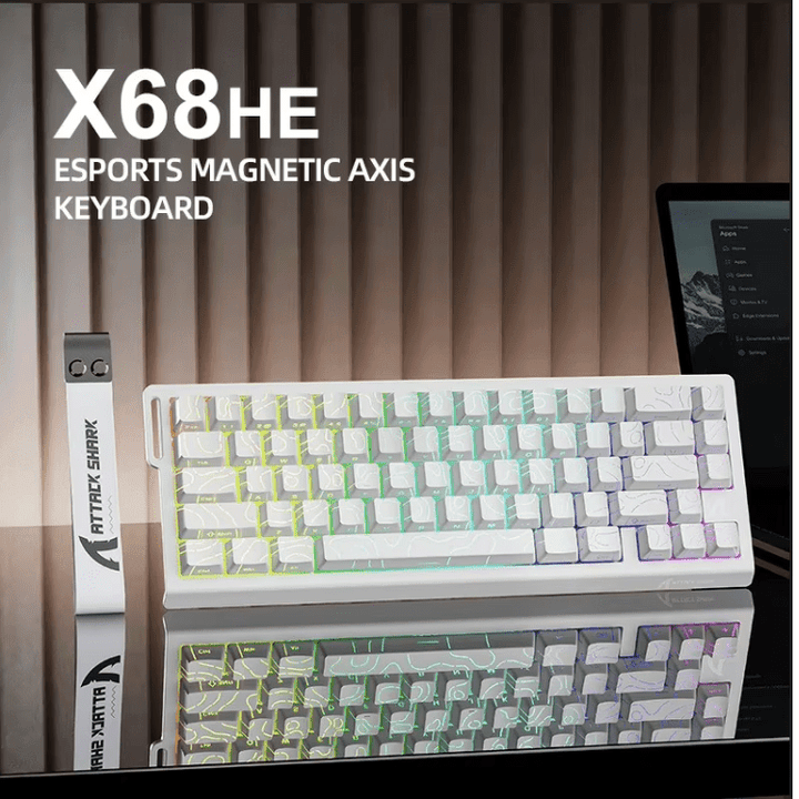 ATTACK SHARK X68 HE Rapid Trigger Keyboard Magnetic Switch - Wah Gaming Store