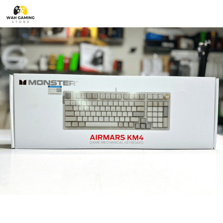Monster Airmars Km 4 Pro 98% Layout Gasket Design Wired Gaming Keyboard - Wah Gaming Store