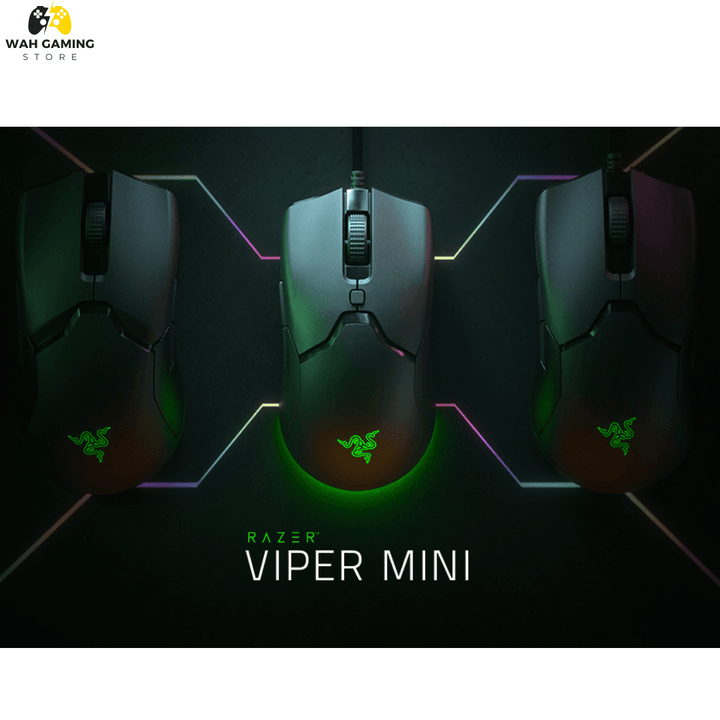 Razer Viper Mini Ultralight Gaming Mouse Fastest Gaming Switches 8500 DPI Optical Sensor Chroma RGB Underglow Lighting 6 Programmable Buttons Used Best Condition - Wah Gaming Store