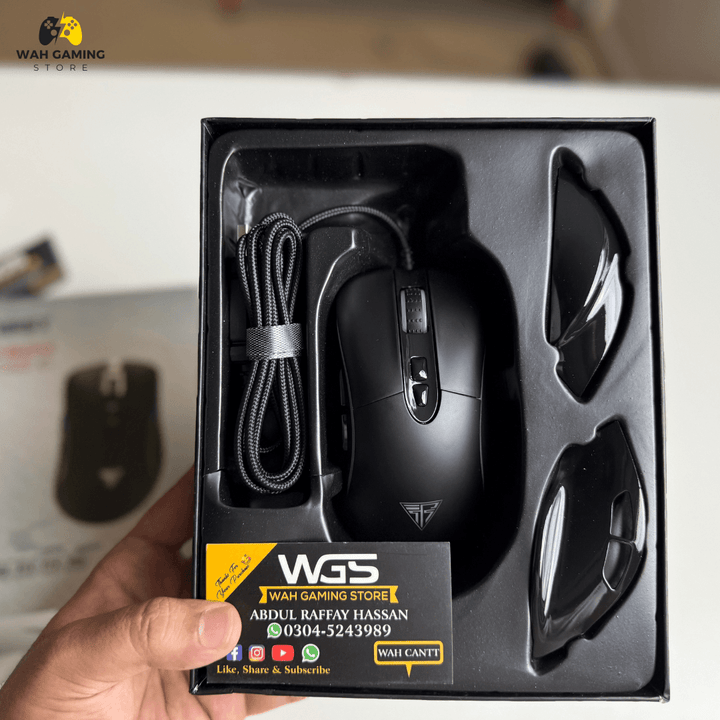 Nsist DM7800 Pixart 3325 Sensor With 10,000dpi With Additional Side Gripes - Wah Gaming Store