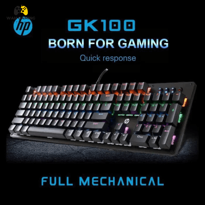 HP GK100F Mechanical Gaming Keyboard - Blue Switch - Wah Gaming Store