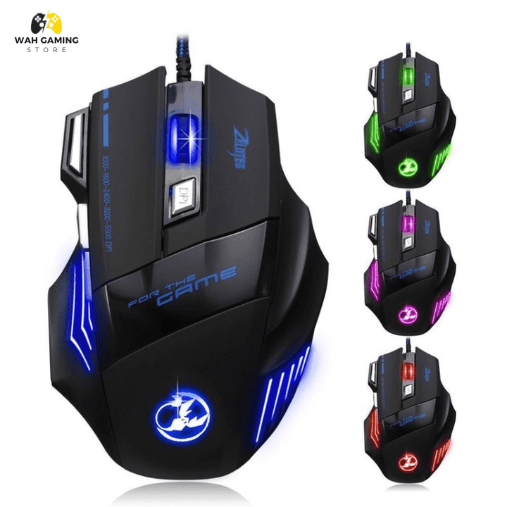 G5 Wired Mouse 7 Button RGB Luminous Gaming Mouse 7 Buttons 3200 DPI And Fire Button - Wah Gaming Store