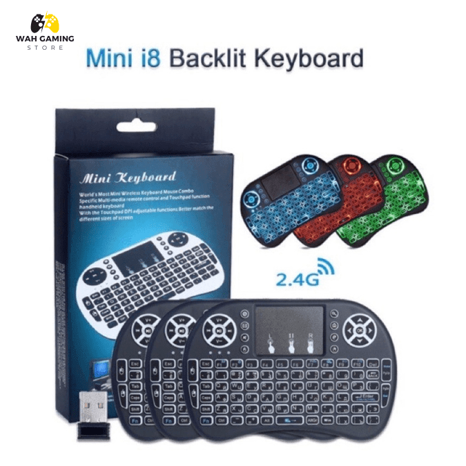 Mini Keyboard + Mouse Wireless Connection Rgb Remote - Wah Gaming Store