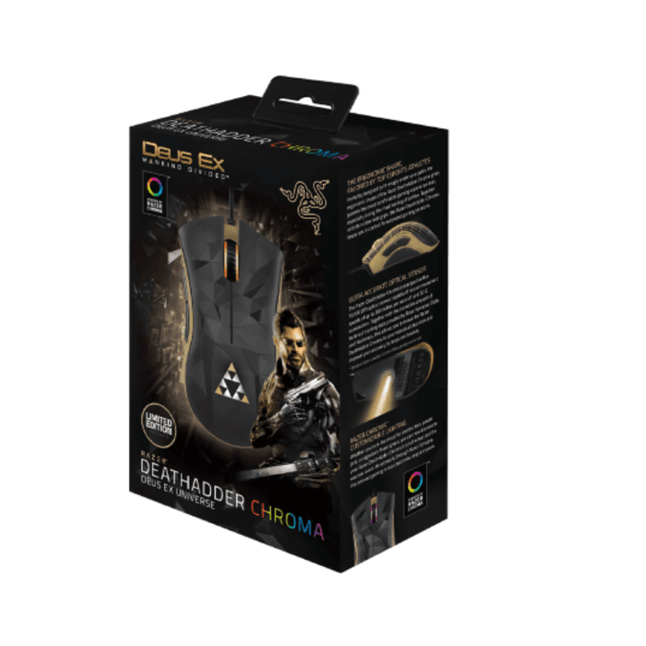 Razer DeathAdder Chroma - Multi-Color Ergonomic Gaming Mouse - 10,000 DPI Sensor Dues Ex Edition Brand New Condition OpenBox - Wah Gaming Store