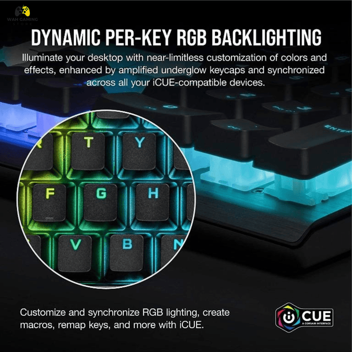 Corsair K60 RGB Pro SE Mechanical Gaming Keyboard CHERRY Mechanical switches Used Best Condition - Wah Gaming Store
