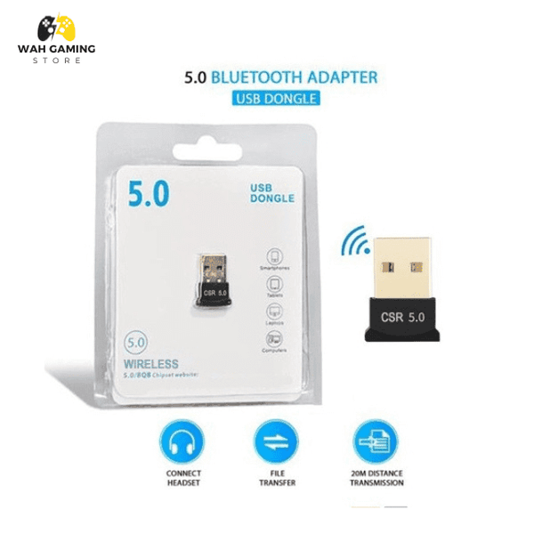 USB Bluetooth 5.0 Adapter Wireless Dongle for PC - Wah Gaming Store