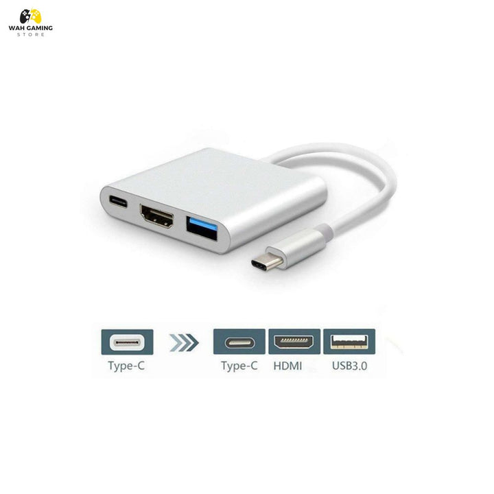 Buy Type-C 3-in-1 Hub with USB HDMI and Charging Port