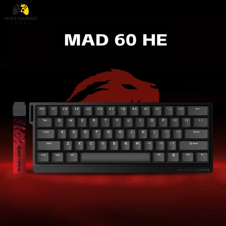 Madlions 60HE compact gaming keyboard top view