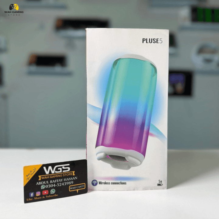 Pulse 5 TWS RGB Wireless Bluetooth Speaker Premium Built And Crisp Bass Audio - Wah Gaming Store