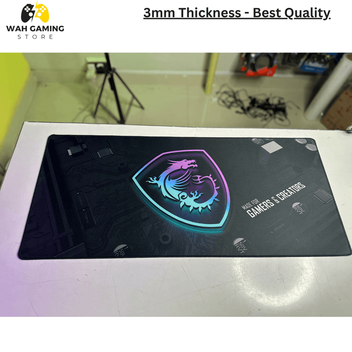 Premium Design XXL Size Mousepads - Full Size Table Mats Size (900mm X 400 mm) - Wah Gaming Store