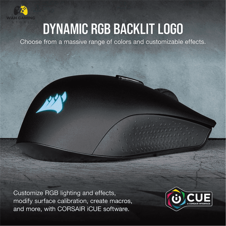 Corsair Harpoon RGB Gaming Mouse Lightweight contoured design featuring a 6000 DPI optical gaming sensor - Wah Gaming Store