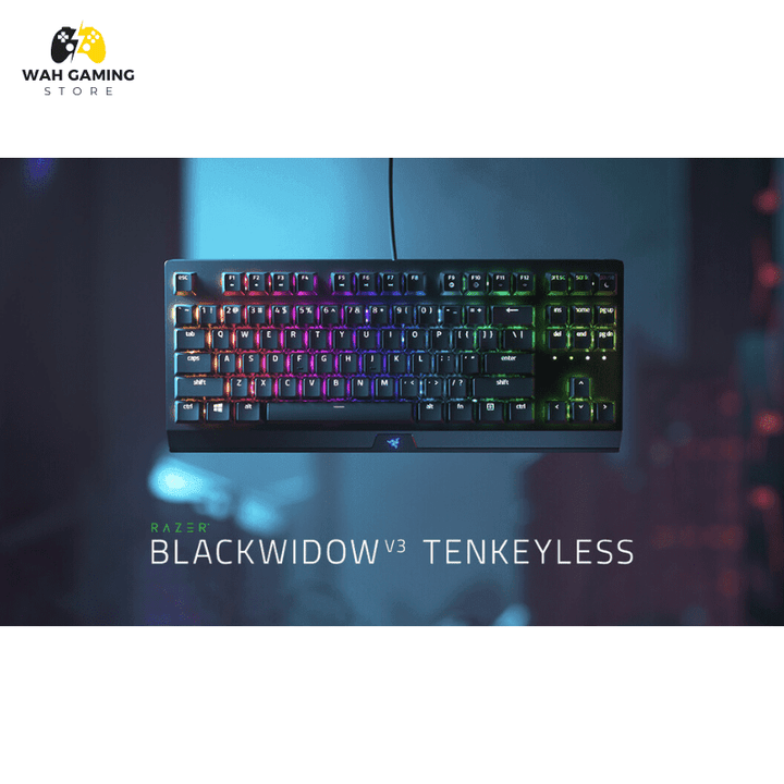 Razer BlackWidow V3 TenKeyLess - Razer Yellow Switches - Without Box - Wah Gaming Store