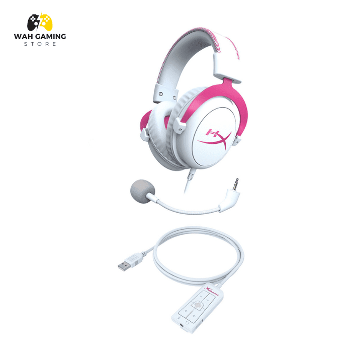 HyperX Cloud II – Gaming Headse, 7.1 White Edition - Wah Gaming Store