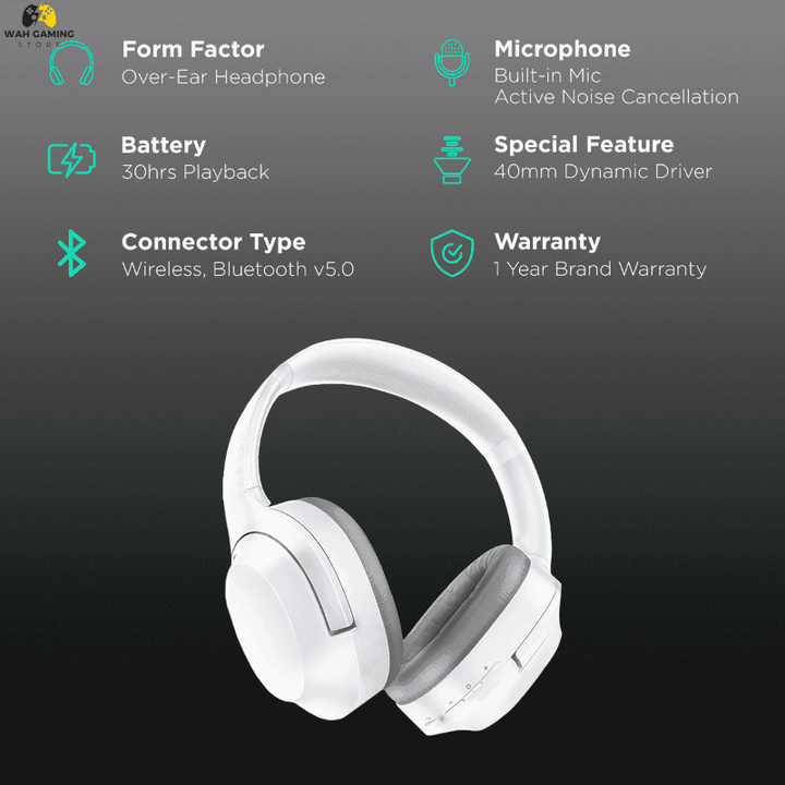 Razer Opus X - Mercury - Anc Headset - Wah Gaming Store
