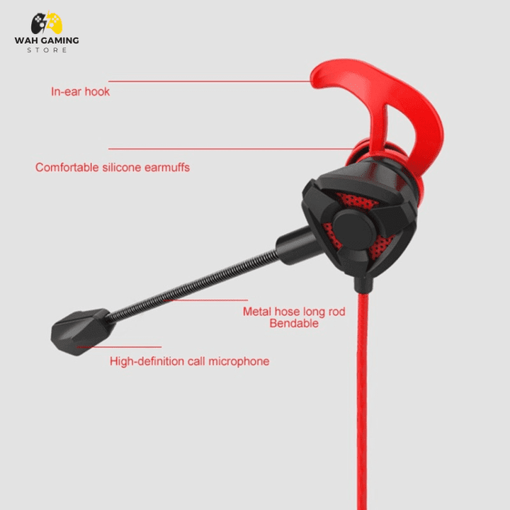 Kisonli G9 Gaming Earphones With Deatachable Microphone. - Wah Gaming Store